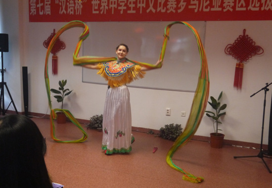 Ana Iarina Pop a obtinut premiul intai in podul chinezesc in 2014