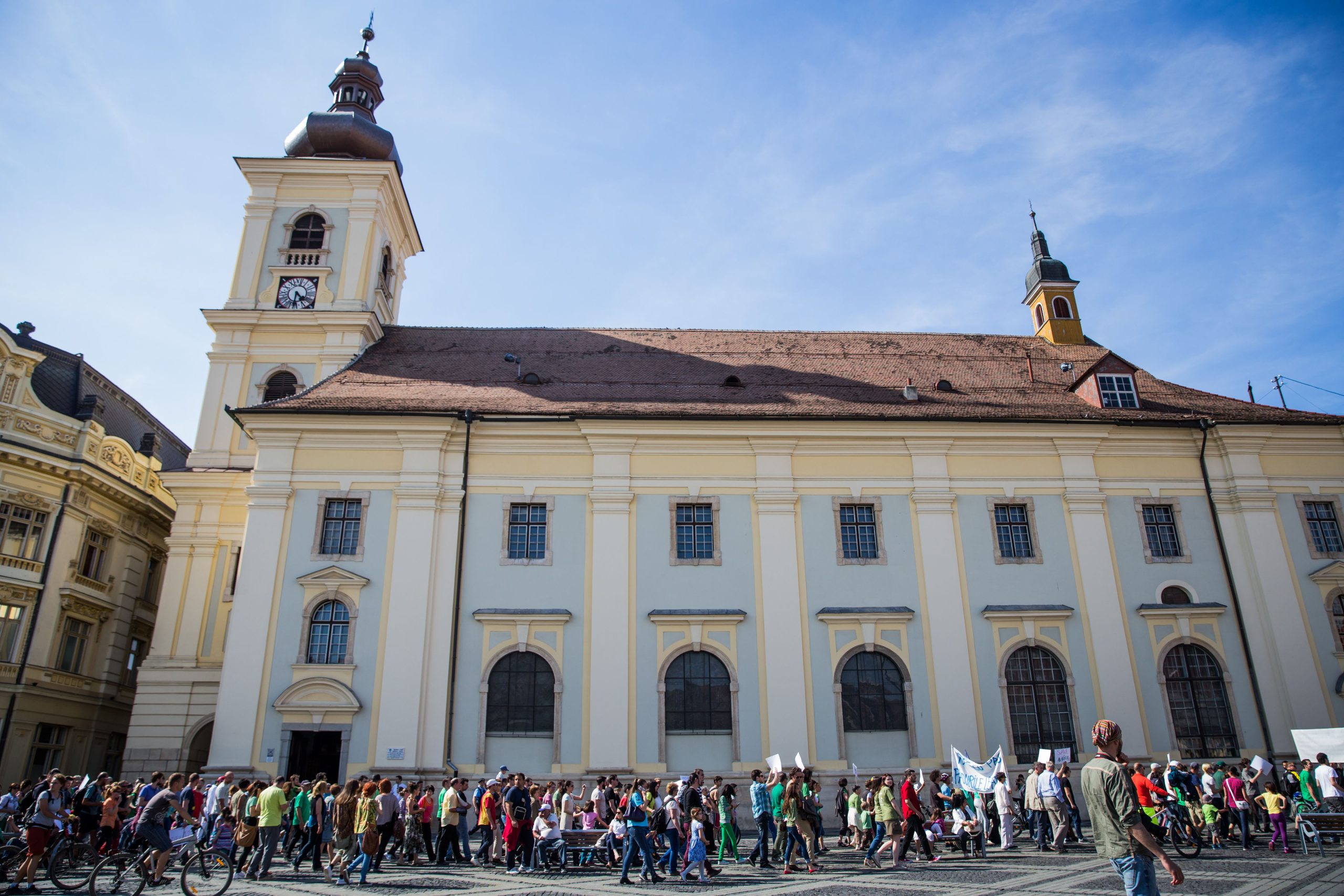 Un nou protest împotriva despăduririlor are loc la Sibiu