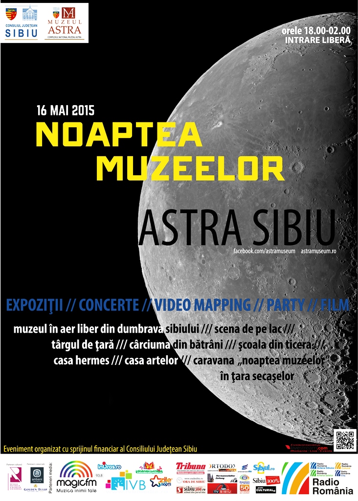 Program Noaptea Europeană a Muzeelor 2015 la Muzeul Astra