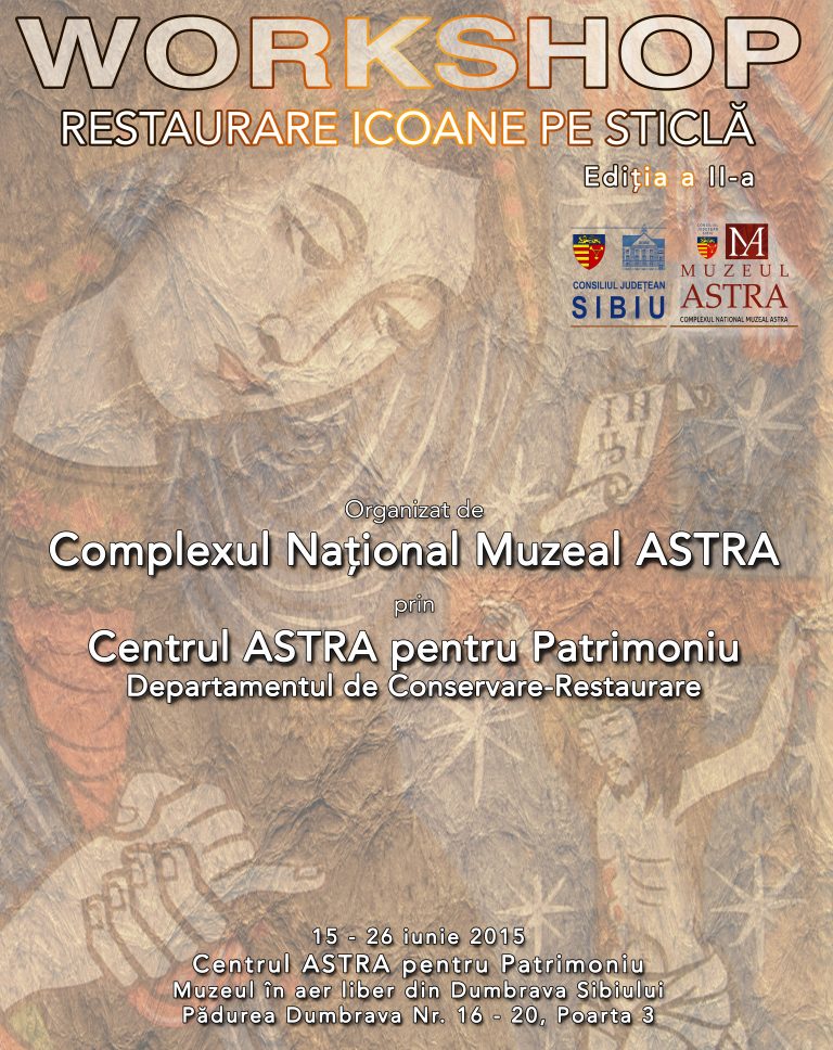 5 icoane pe sticlă urmează să fie restaurate în cadrul workshopului organizat de Complexul Naţional Muzeal ASTRA