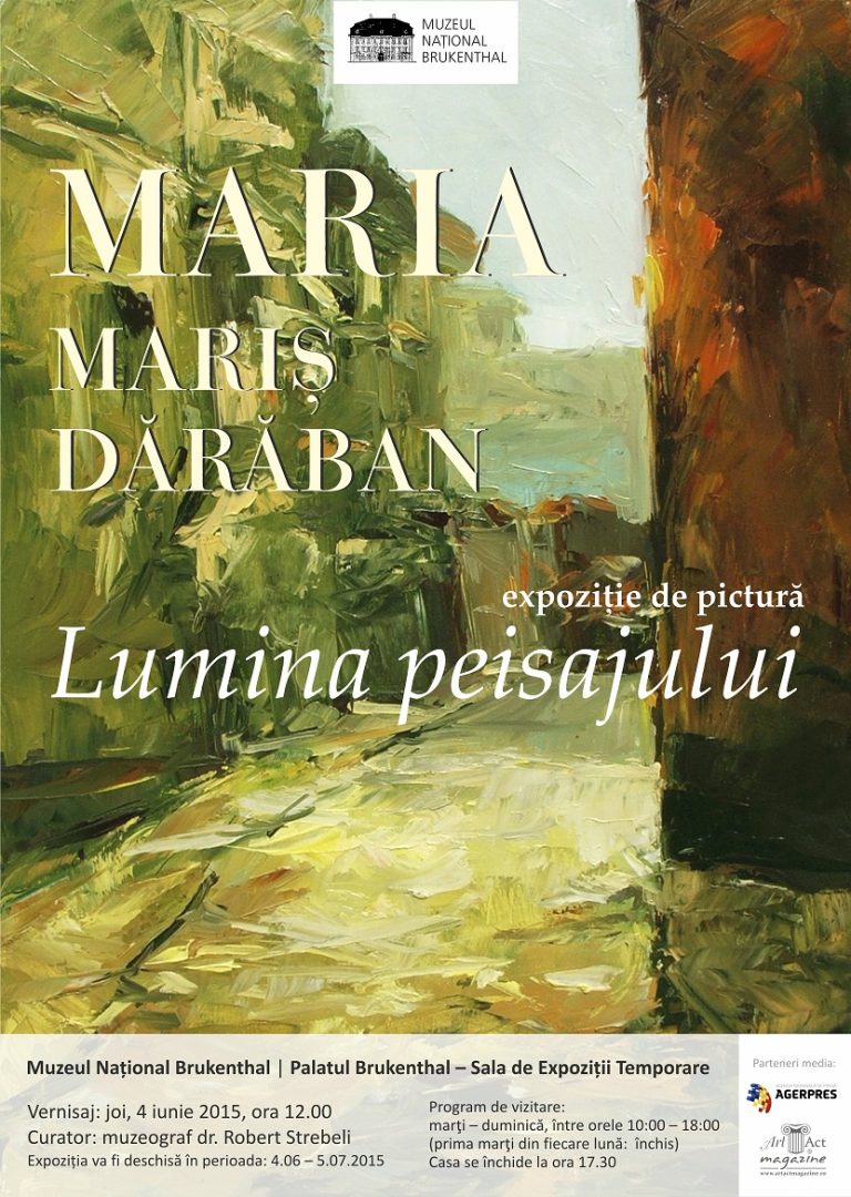 „Lumina peisajului”, o expoziție a artistei Maria Mariş Dărăban la Muzeul Brukenthal