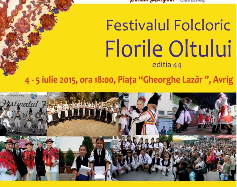 Festivalul “Florile Oltului” are loc la Avrig în 4-5 iulie