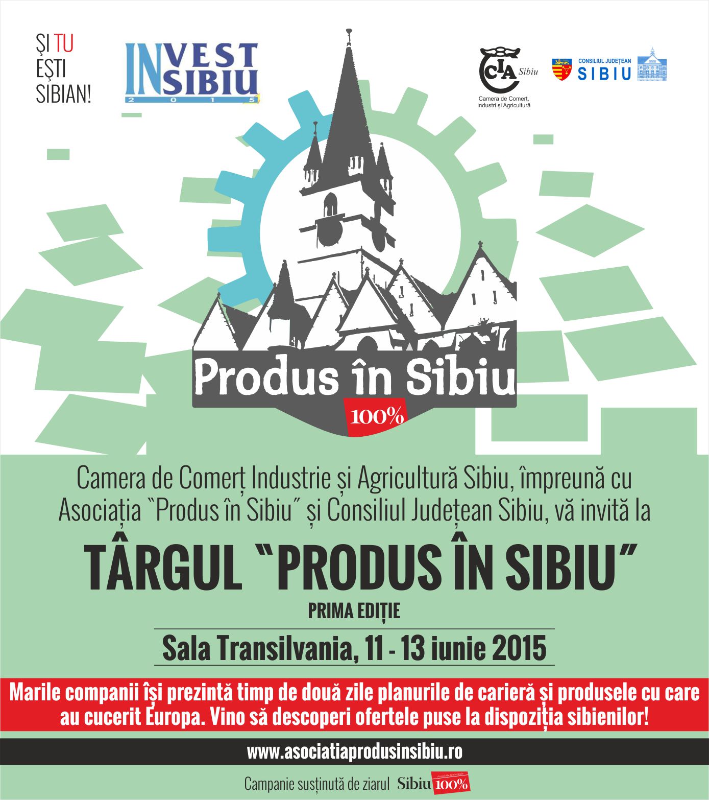 Joi, 11 iunie se deschide Târgul „Produs în Sibiu”.  Expun aproape 30 de firme