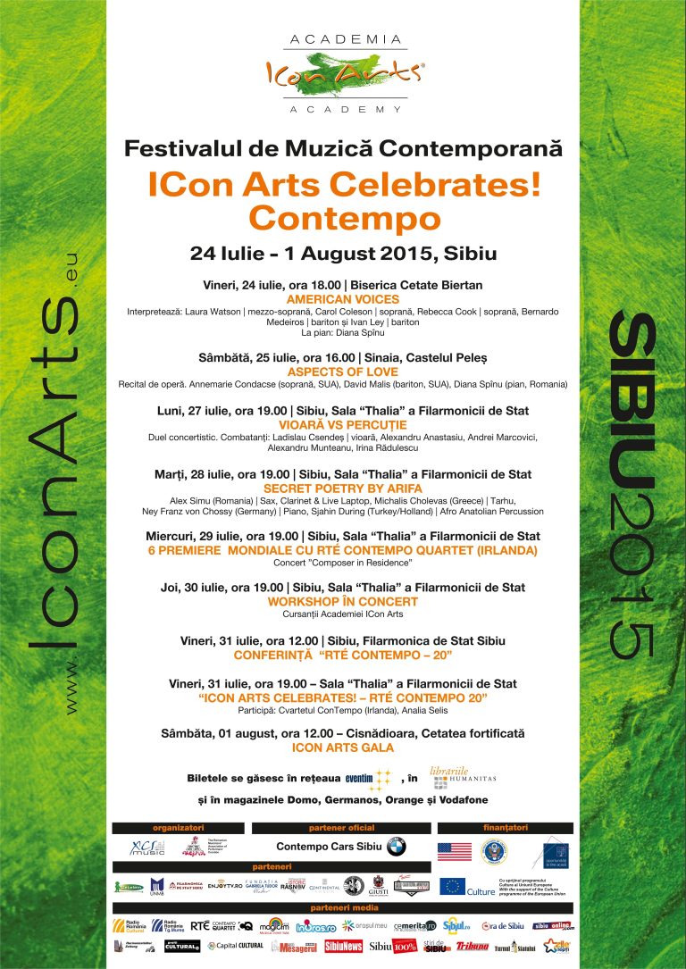 Artiști renumiți internaționali la ICon Arts 2015