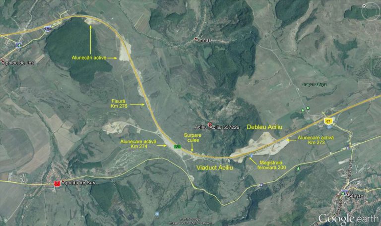Specialist infrastructură: „Autostrada Săliște-Cunta ar trebui închisă. Viaductul de la Aciliu s-ar putea prăbuși în orice moment!”