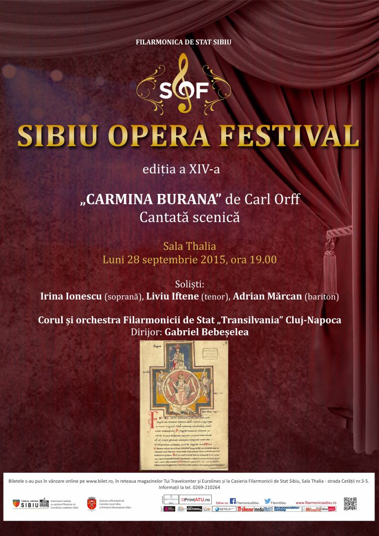 „Carmina Burana” – al doilea spectacol Sold Out din „Sibiu Opera Festival”