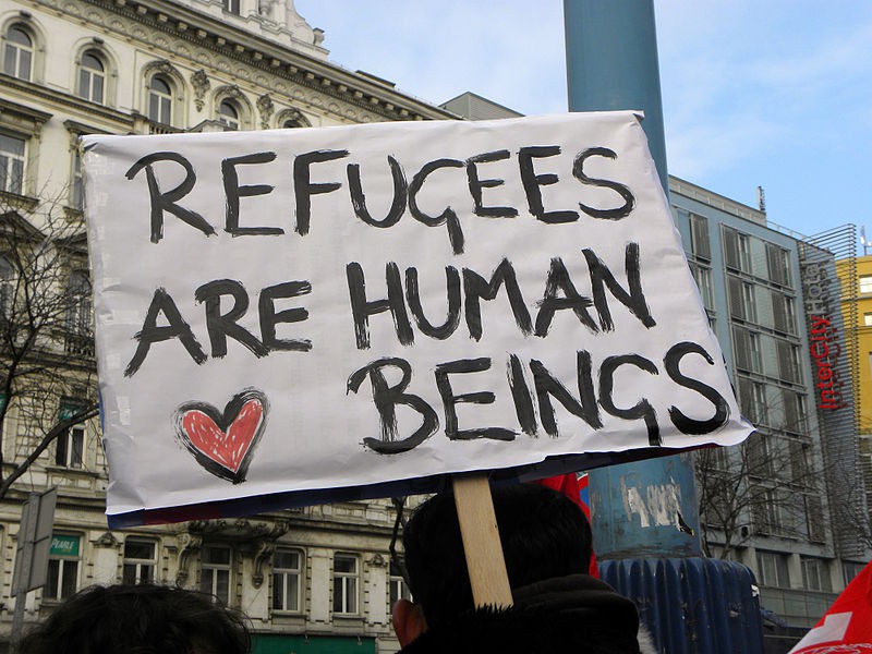 Cluj: Miting de solidaritate cu refugiații din Europa