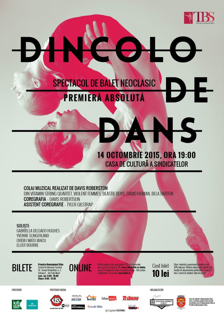Spectacolul „Dincolo de dans” premieră în România la Teatrul de Balet Sibiu