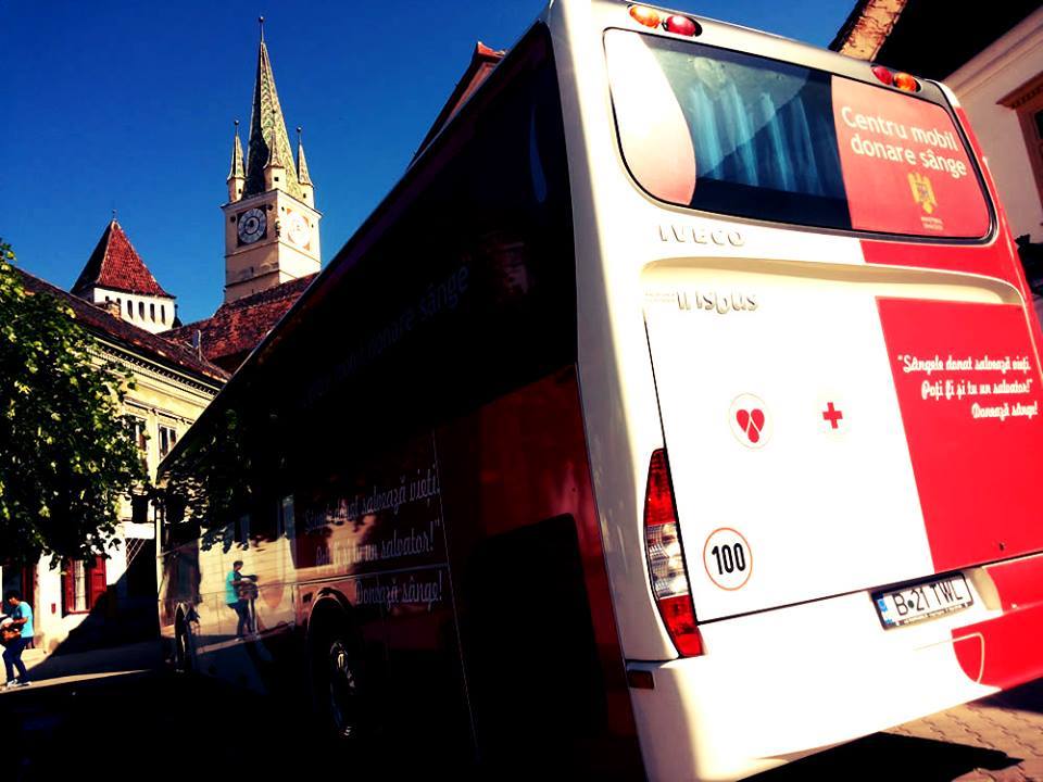 Medieșenii sunt invitați să doneze sânge, în cadrul caravanei „O șansă pentru viață”