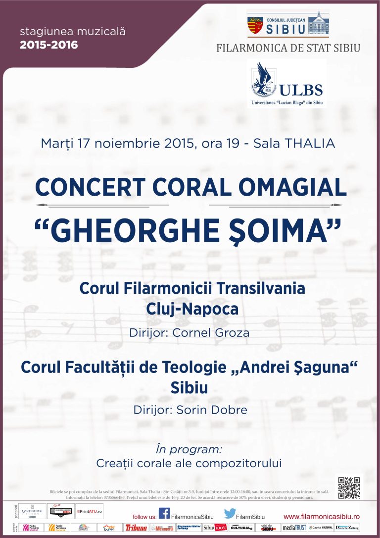 Seară specială în memoria compozitorului sibian Gheoghe Șoima