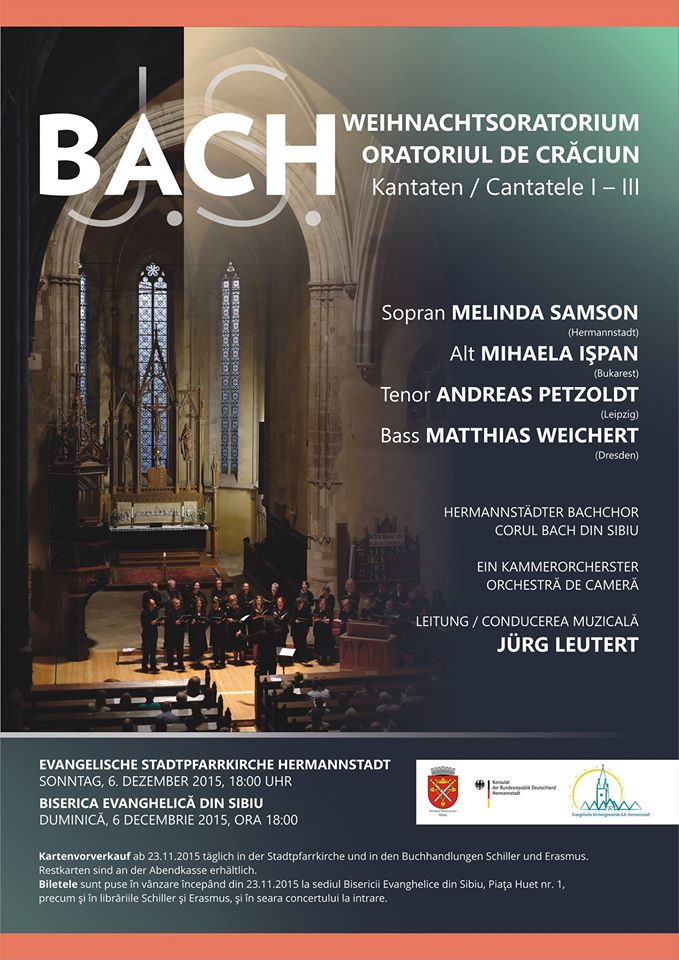 Concert vocal-simfonic:  Oratoriul de Crăciun