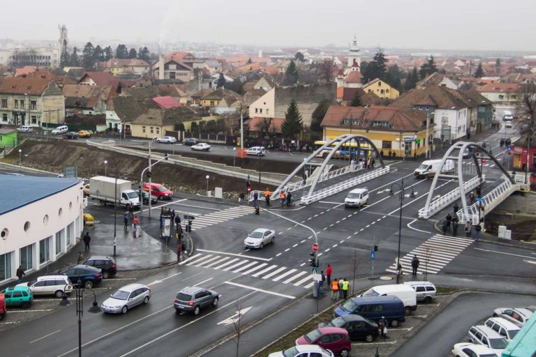 Noul pod peste Cibin a fost deschis circulației