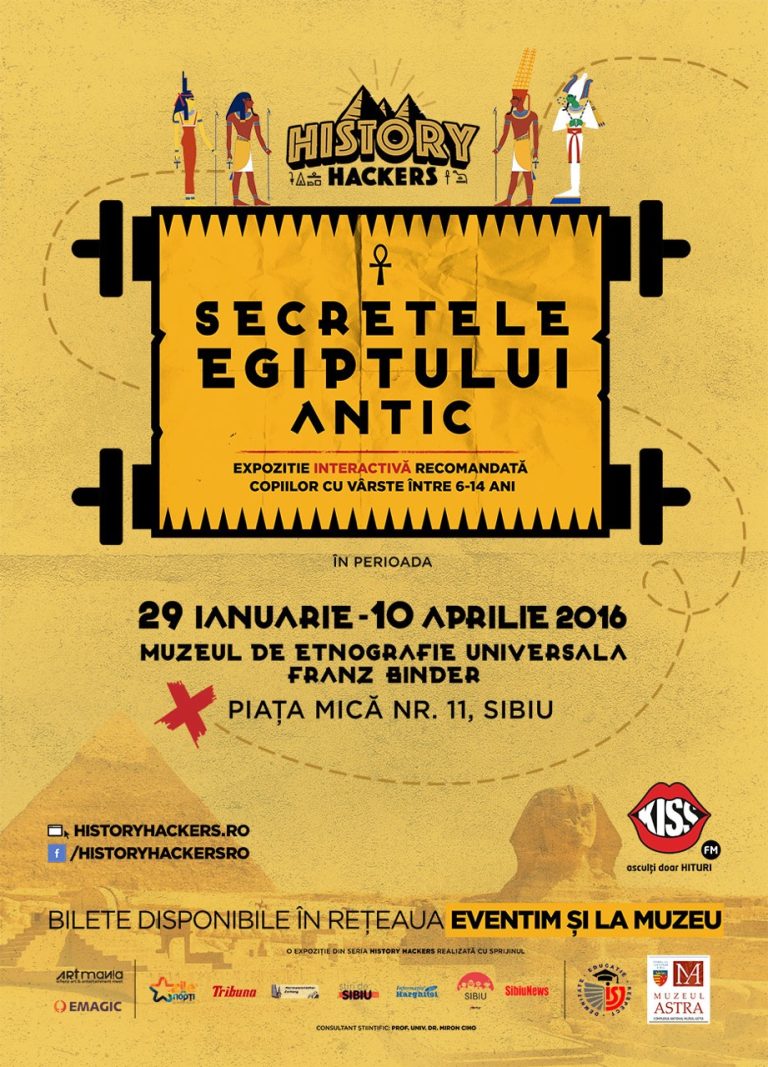 „Secretele Egiptului Antic” – prima expoziție interactivă din Sibiu