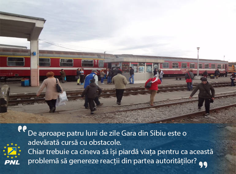 Turcan:  Cer Corpului de Control să verifice situația Gării din Sibiu!