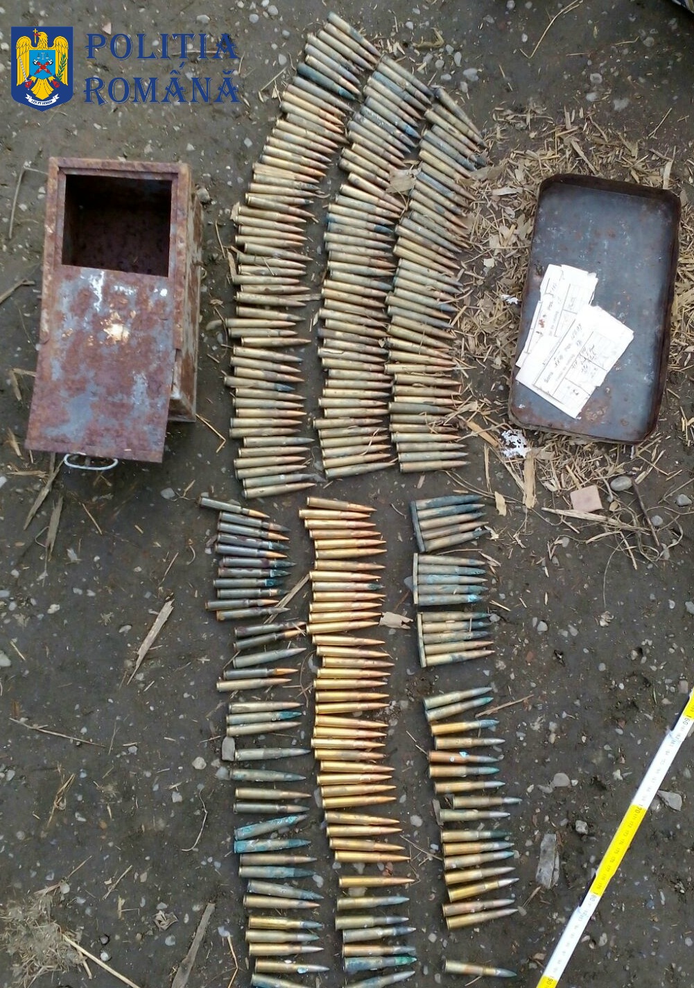 Armament din timpul celor două războaie mondiale, găsit la Veştem