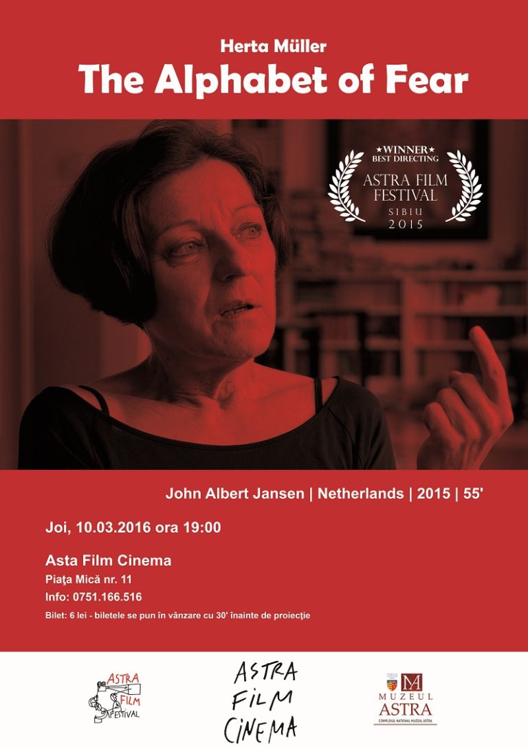 „Alfabetul fricii” la Astra Film Cinema