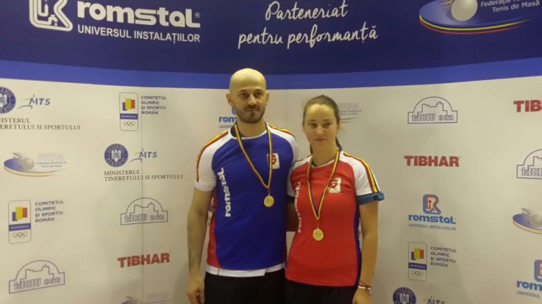 Andreea Dragoman şi Constantin Cioti, campioanii României în proba de dublu mixt
