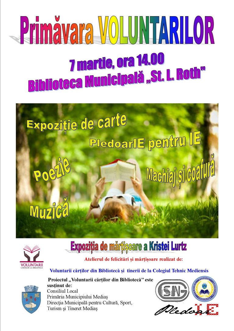 Primăvara Voluntarilor la Biblioteca Municipală Mediaș