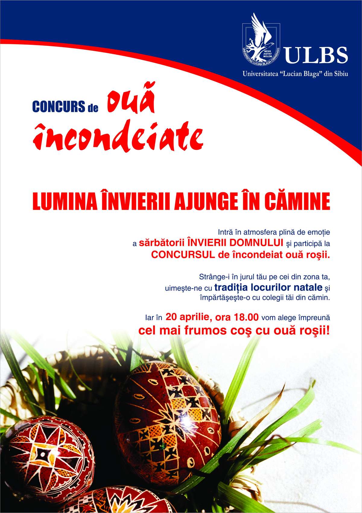 Concurs de încondeiat ouă pentru studenții din căminele ULBS