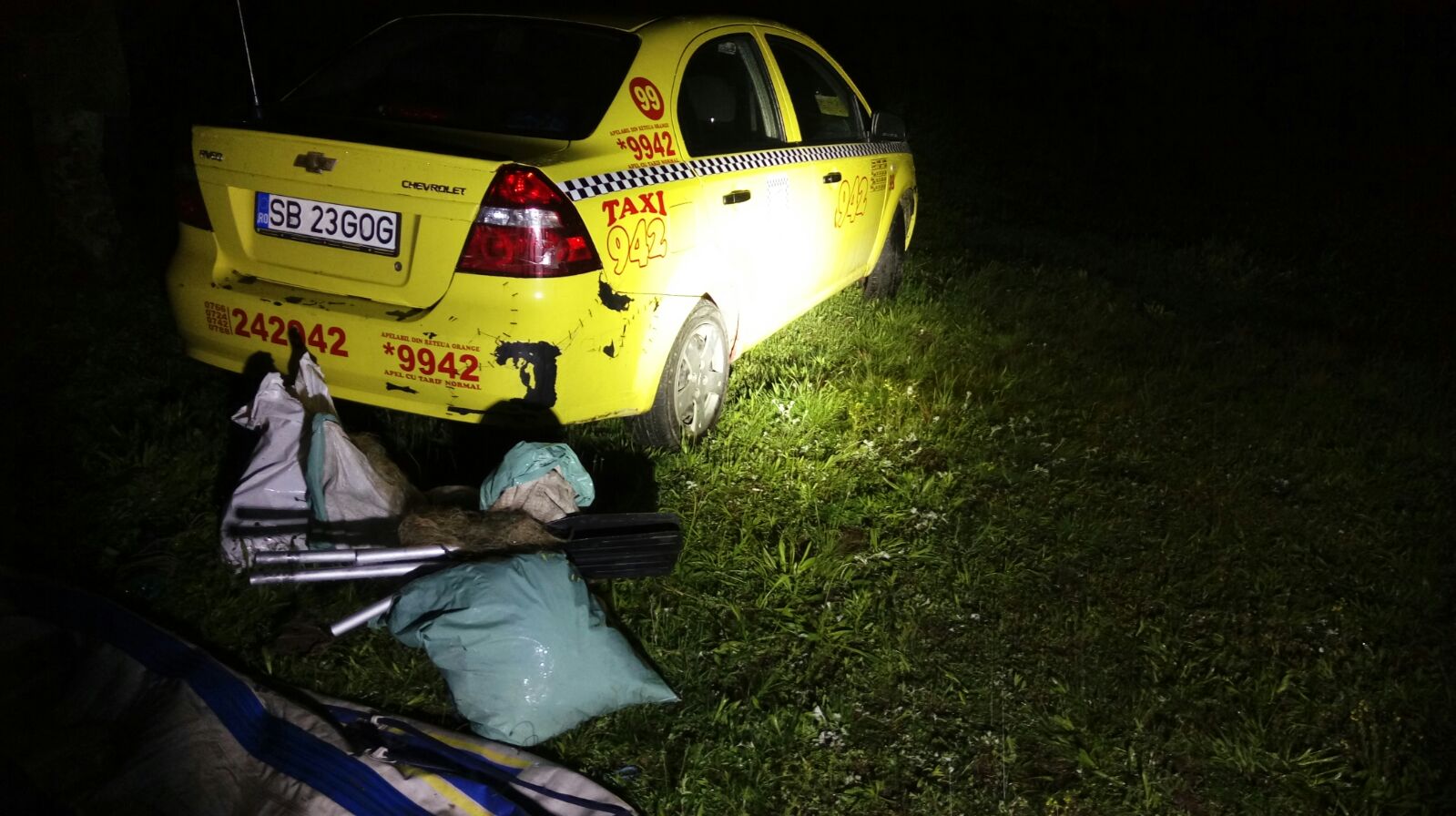 Braconaj piscicol cu taxiul