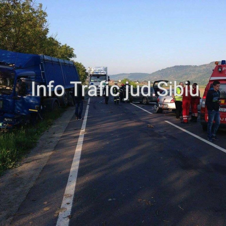 FOTO – 7 răniți într-un accident rutier pe DN 14