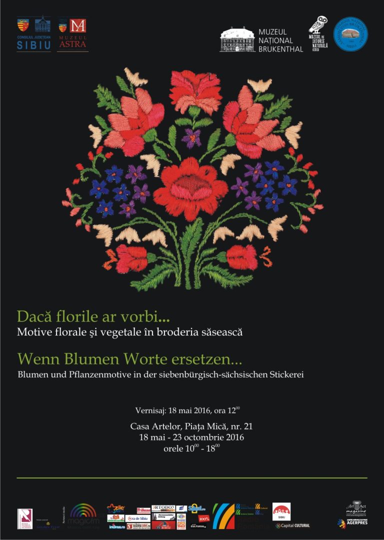Expoziție și vernisaj: „Motive florale şi vegetale în broderia săsească”