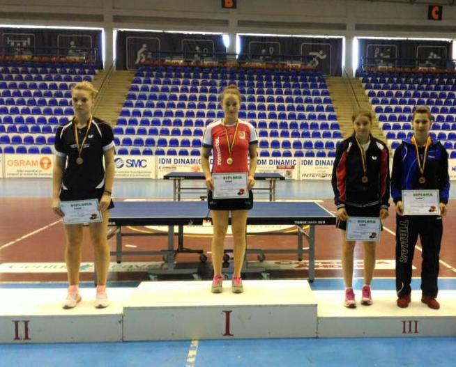 Medieșeanca Andreea Dragoman, dublă campioană națională la tenis de masă