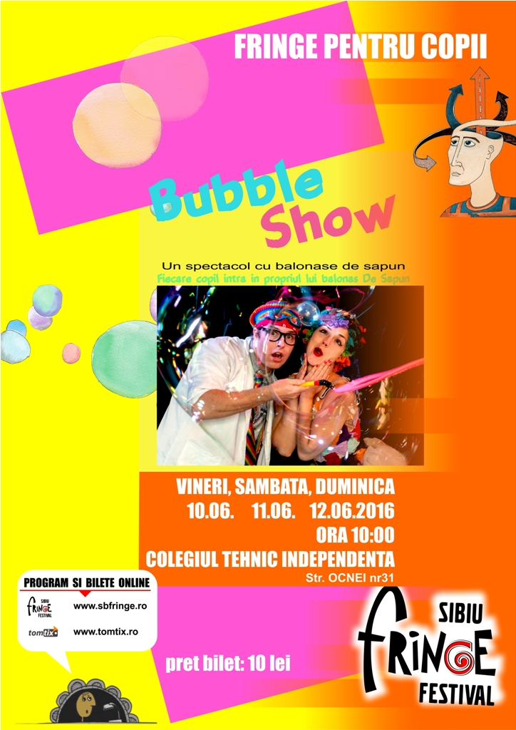 Copiii sunt așteptați la Sibiu Fringe Festival