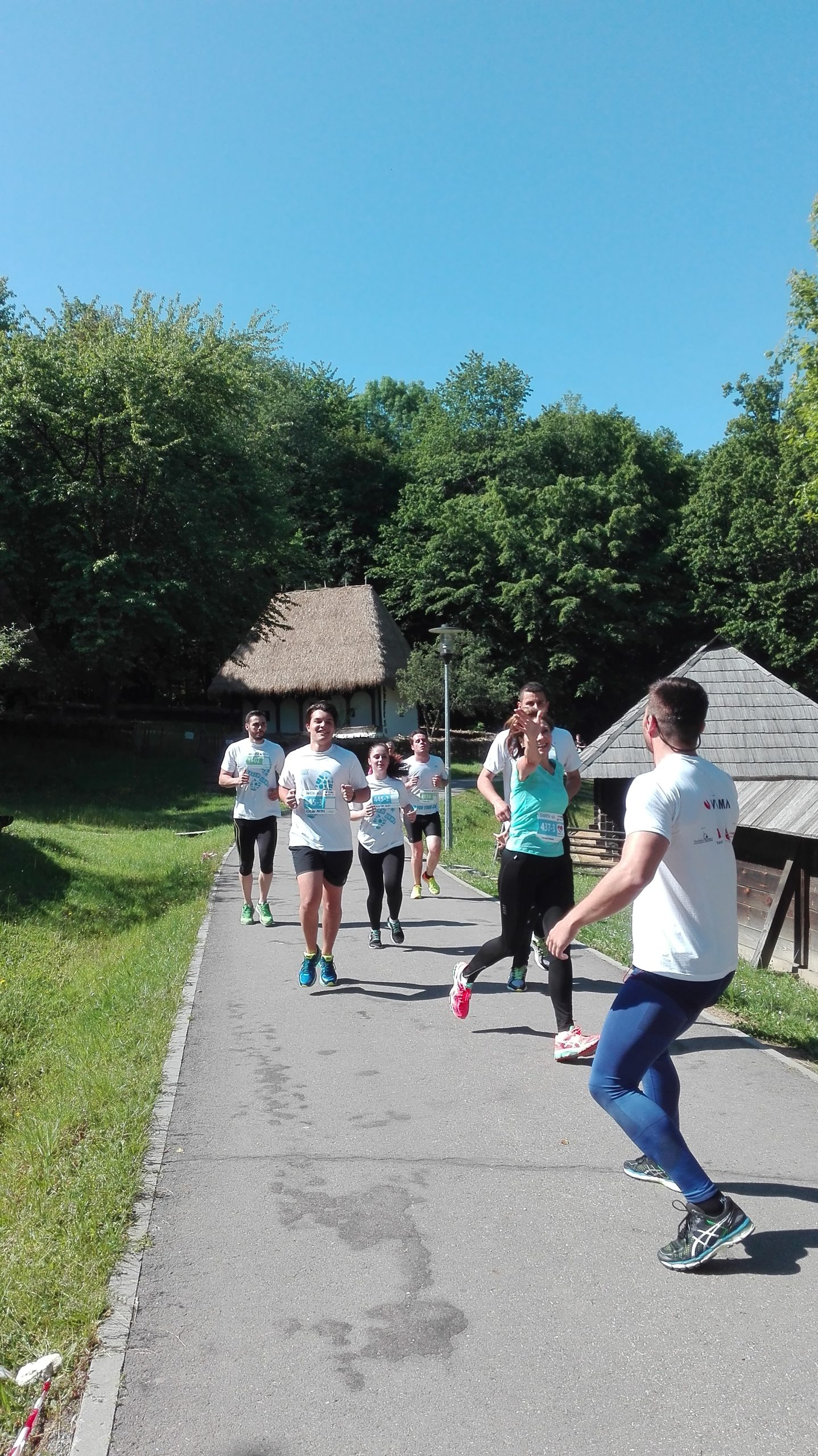 Presedintele si-a sustinut sotia la SemiMaraton