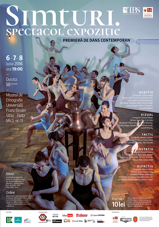 „Simțuri. Spectacol expoziție” – un eveniment unic în peisajul cultural românesc