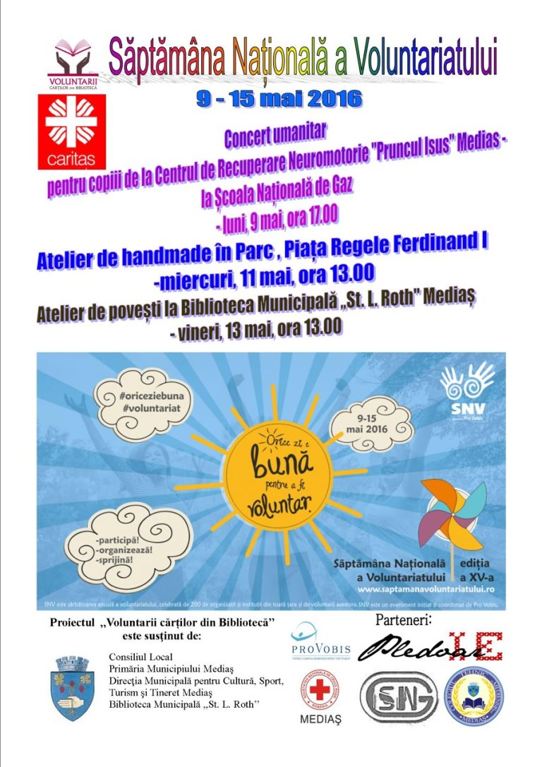 Săptămâna Națională a Voluntariatului, la Mediaș