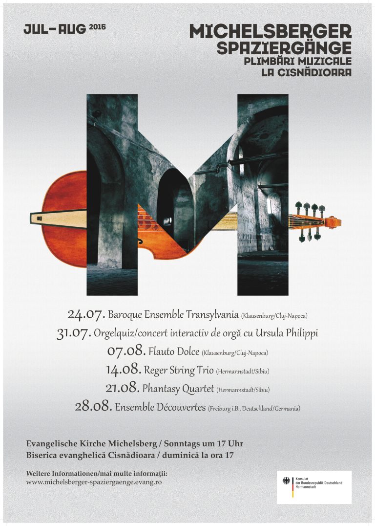 Șase concerte camerale în cadrul „Plimbări muzicale la Cisnădioara”
