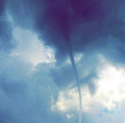 FOTO: Tornadă pe lacurile de la Ocna Sibiului