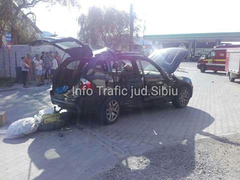FOTO: Un barbat ranit grav in urma unui accident la Saliste