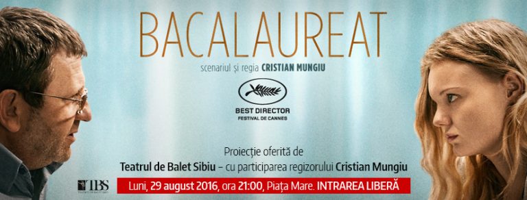 „Bacalaureat”, cel mai nou film semnat de Cristian Mungiu va fi proiectat în Piața Mare