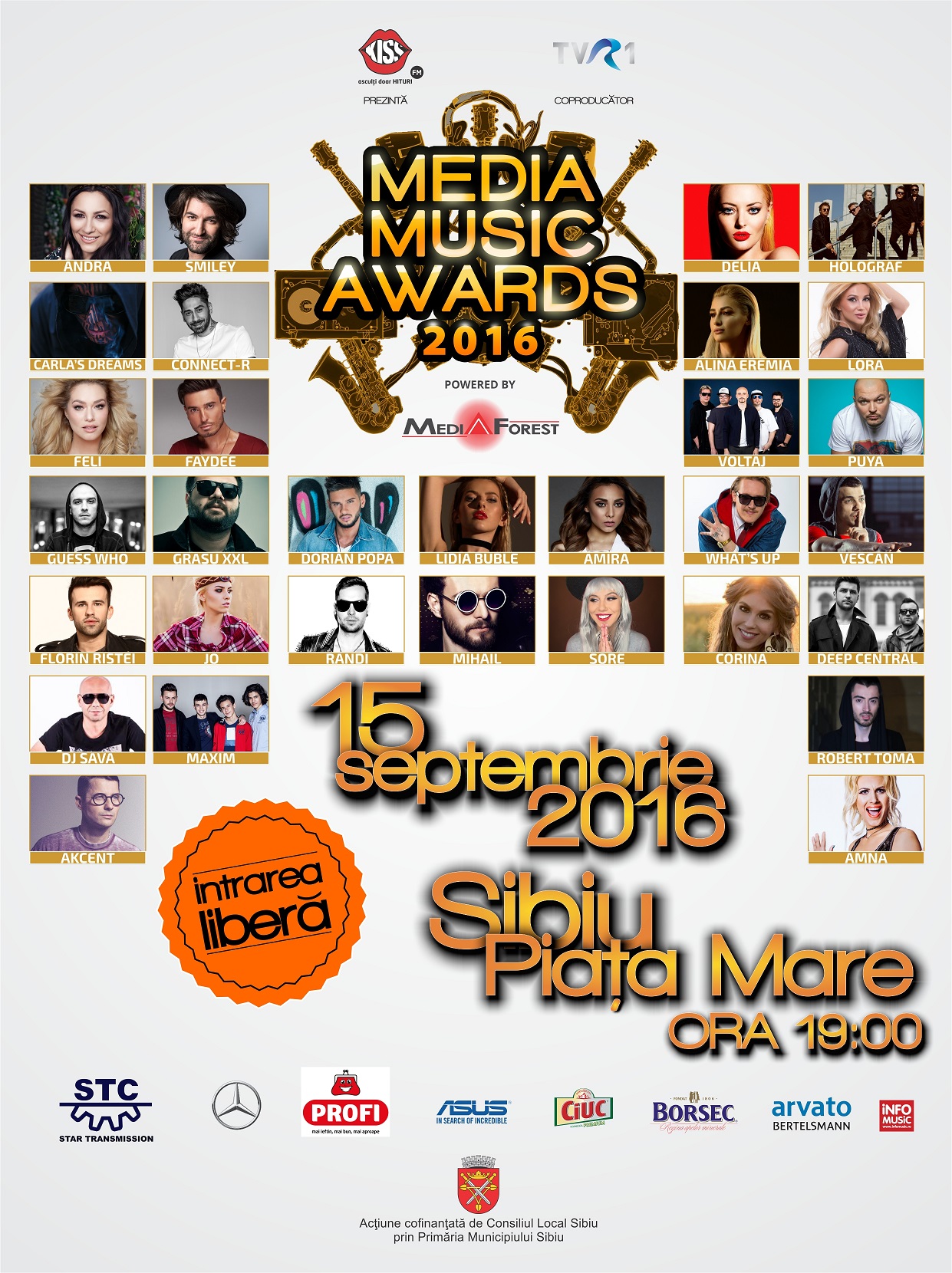 Media Music Awards 2016 se vede LIVE la TV sau online
