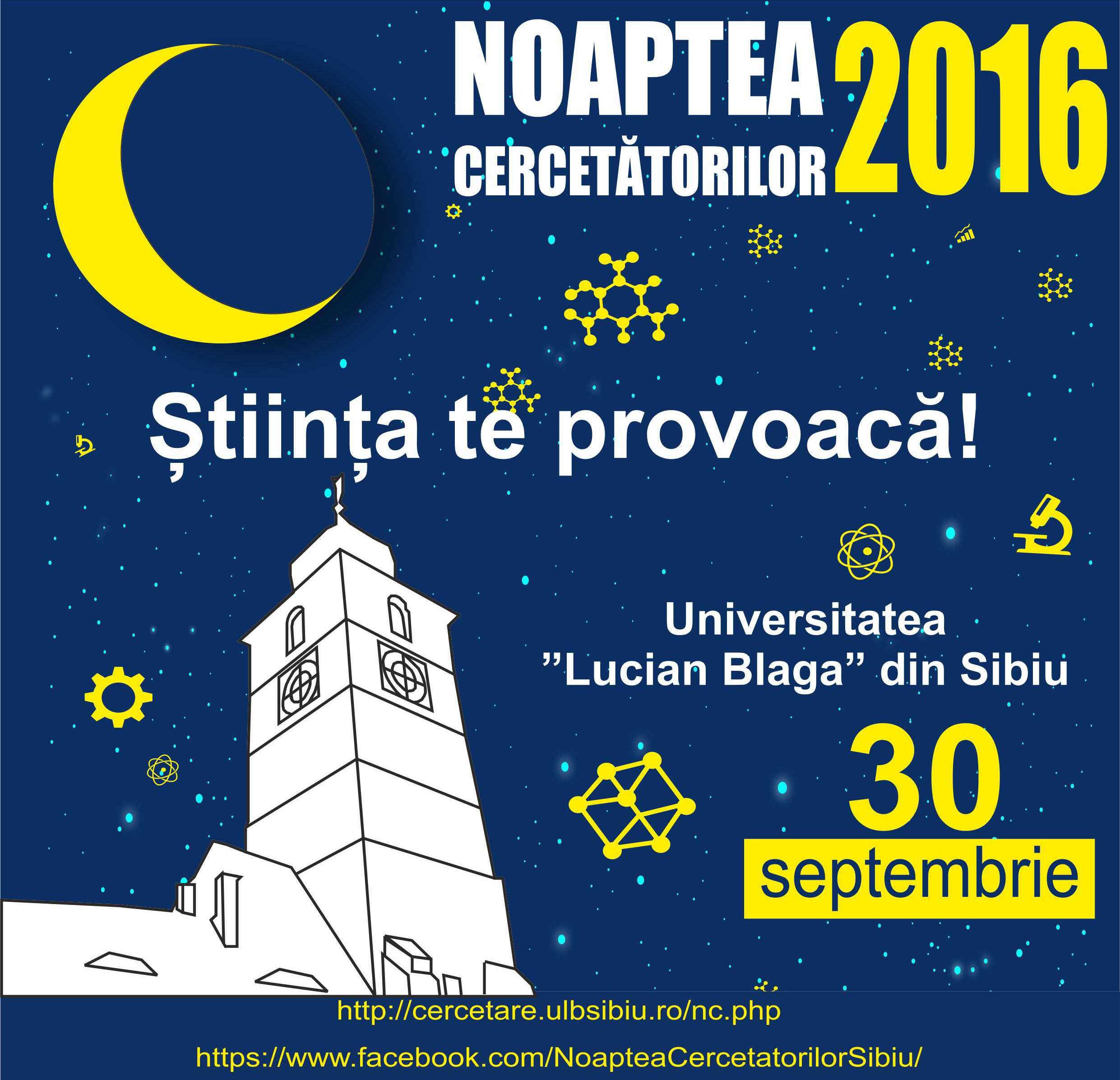Sibienii, așteptați la Noaptea Cercetătorilor
