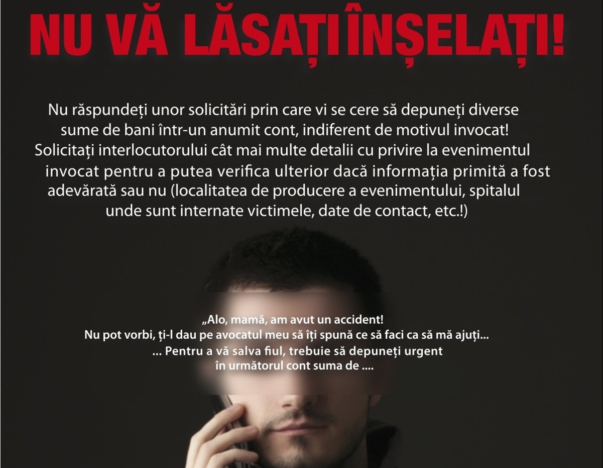 Peste 50 de sibieni înșelați prin metoda „Accidentul”