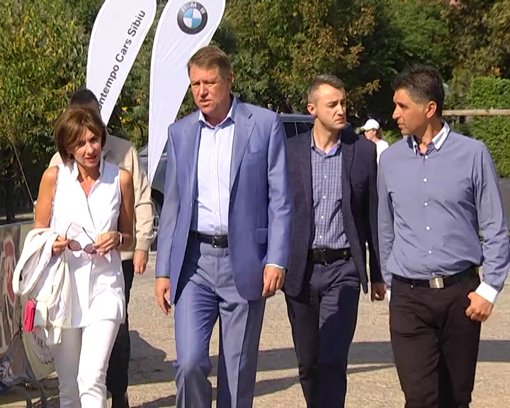 VIDEO: Preşedintele Klaus Iohannis în tribune la finala Sibiu Open