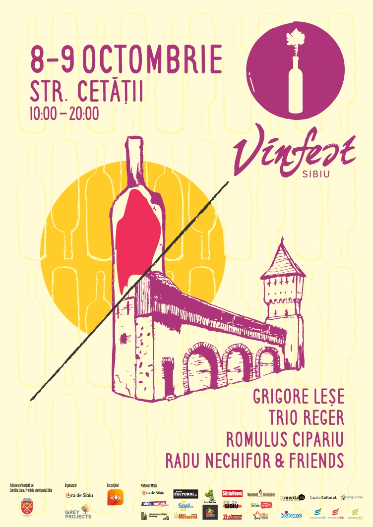 Descoperiți spiritul vinurilor, la prima ediție a Sibiu Vinfest