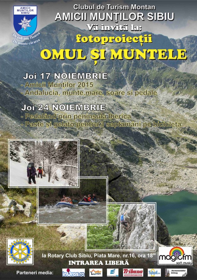 „Omul și Muntele” în imagini, în luna noiembrie
