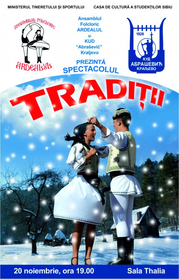 Spectacolul „Tradiții”, la Sala Thalia, în noiembrie