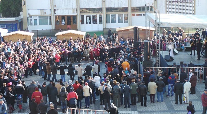 Sava Negrean Brudaşcu, în mijlocul medieşenilor de Ziua Naţională