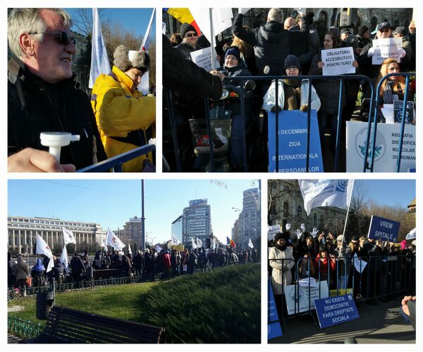 Persoanele cu dizabilități au protestat de ziua lor