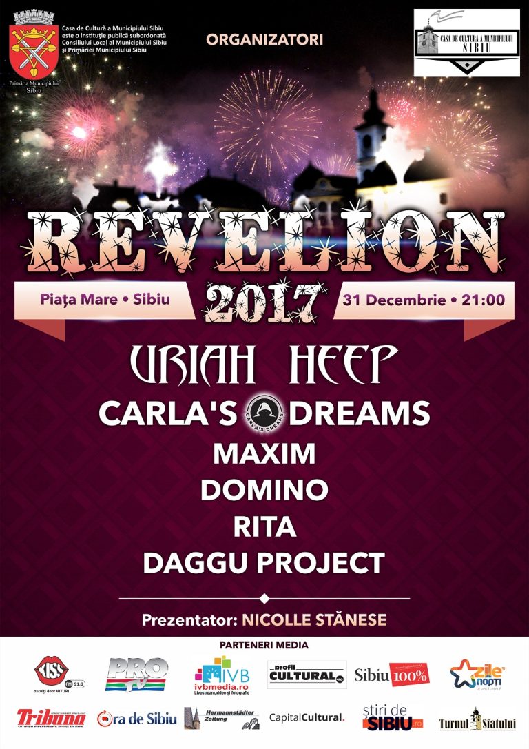 Programul pe ore al concertelor de Revelion din Piața Mare