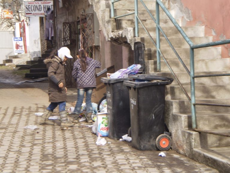 Scoși din oraș după ce au fost prinși căutând prin gunoaie