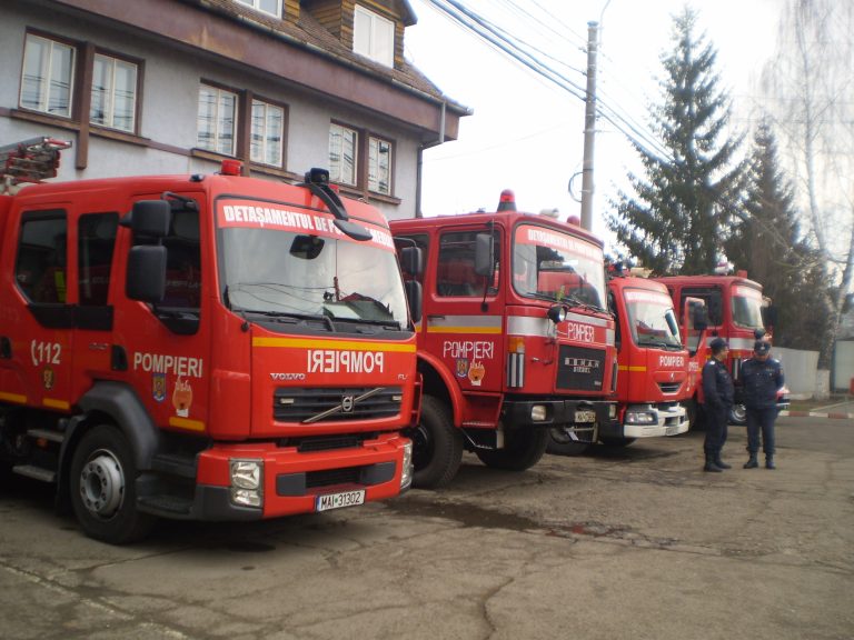 Anexă din Sibiu, cuprinsă de flăcări