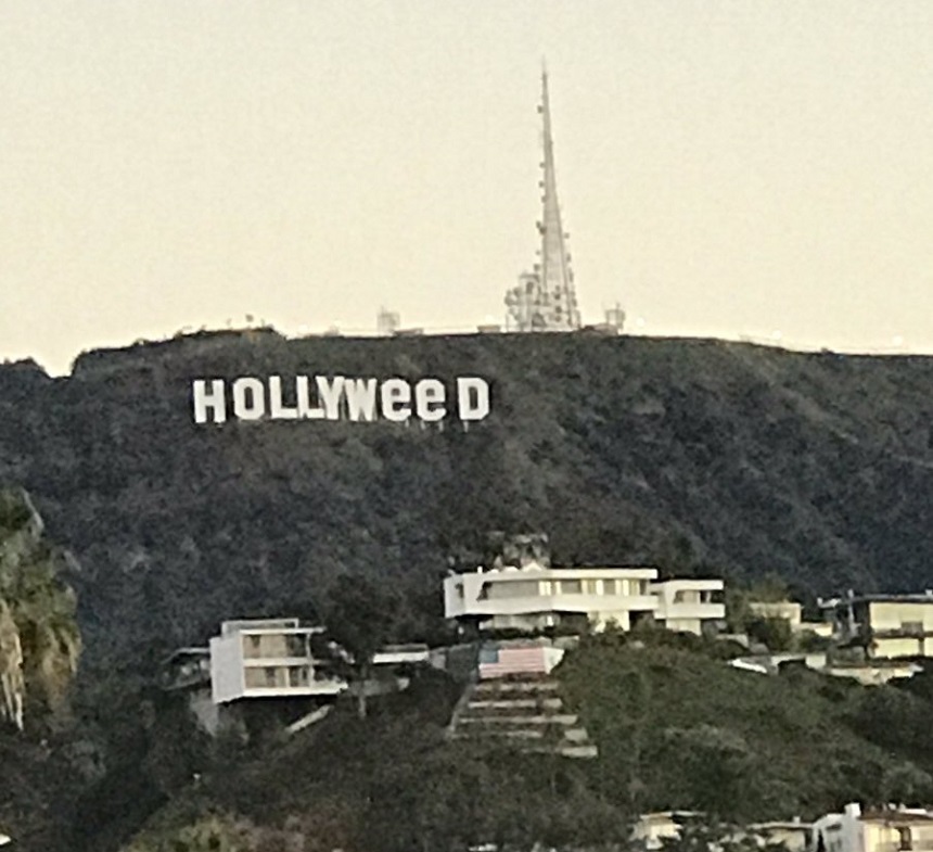 Semnul Hollywood a fost din nou vandalizat