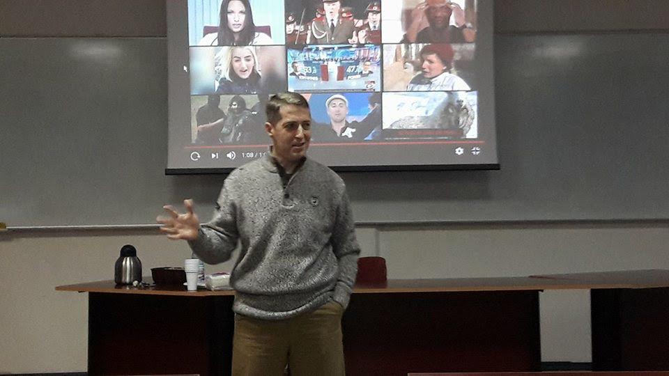 Radu Herjeu, la Facultatea de Jurnalistică