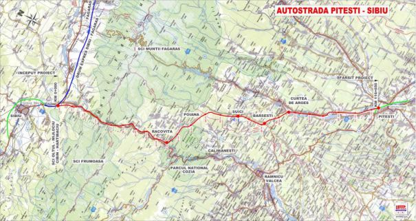 Proiectul autostrazii Sibiu – Pitesti, suspendat